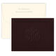 Embossed California Classic Mocha Frame Monogram Note Cards Image 4 of 4